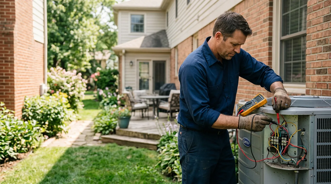 HVAC technician working near Beverly, KY